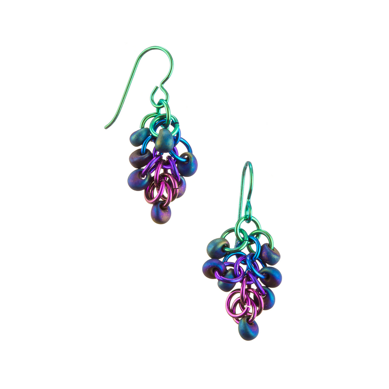 Drop Beads Earings with jump rings
