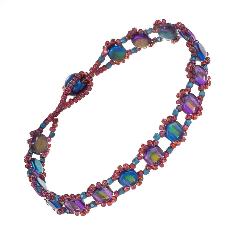 Honeycomb Beads Seed Beads Bracelet