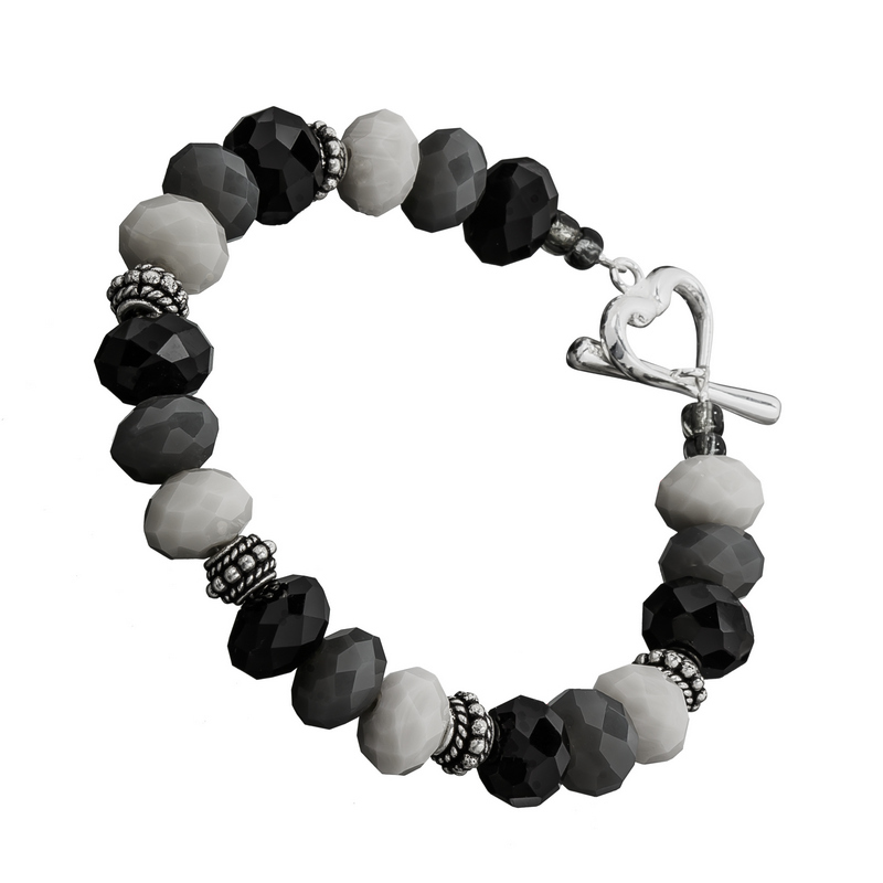 Faceted Glass Beads Bracelet