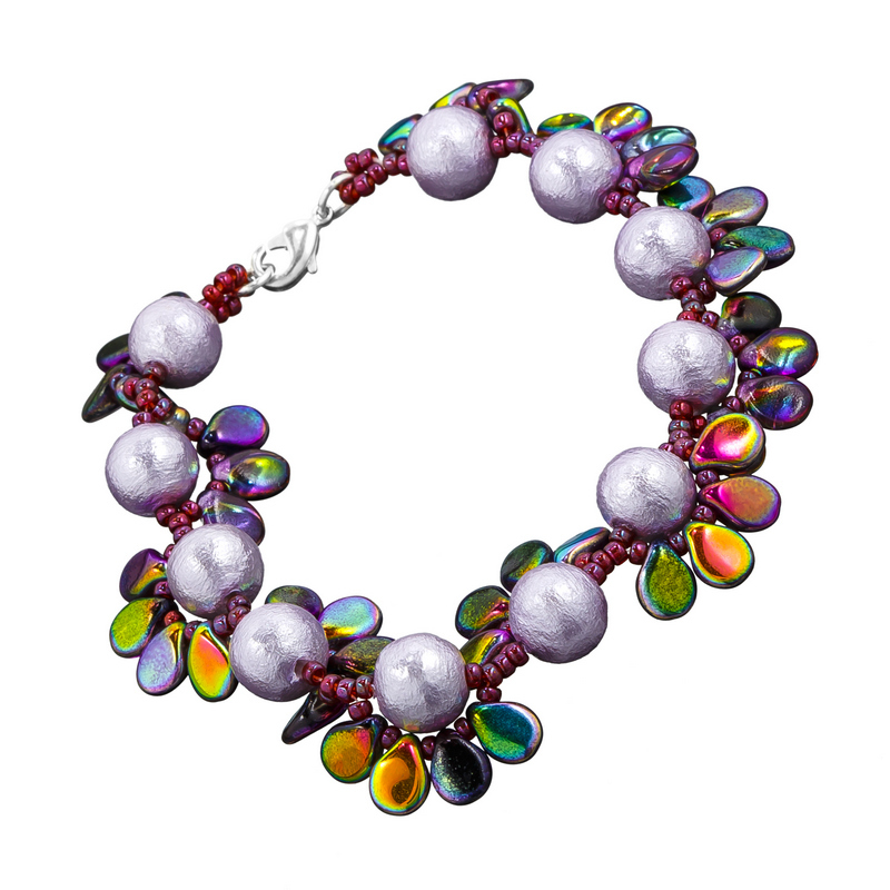 Miyuki Cooton Beads Bracelet and Paisley Beads