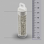 Miyuki Delica 11/0 Beads Frosted Opaque Glaze Grey 7.2g