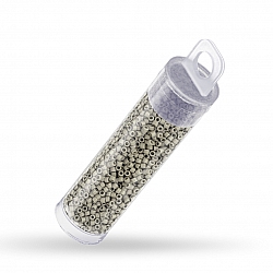 Miyuki Delica 11/0 Beads Frosted Opaque Glaze Grey 7.2g