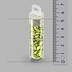 GemDuo 2 Hole Metalust Electric Green Czech Beads 8.5g