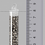 Miyuki Hex Cut Seed Beads 8/0 Matte Nickel Plated 12g