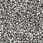 Miyuki Hex Cut Size 8/0 Seed Beads Palladium Plated 12g