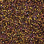 Miyuki Hex Cut 11/0 Metallic Gold Iris Seed Beads 12g