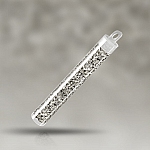 Miyuki Hex Cut Size 11 Beads Bright Sterling Plated 12g