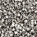 Miyuki Hex Cut Seed Beads Size 11 Palladium Plated 12g
