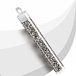 Miyuki Hex Cut Seed Beads Size 11 Palladium Plated 12g