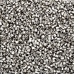 Miyuki Hex Cut Seed Beads Size 11 Palladium Plated 12g