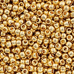 Toho Round 11/0 Seed Bead Metallic 24K Gold Plated 8.2g