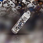 Miyuki Long Magatama Seed Bead 4x7mm Crystal Helio 8.5g