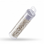 Toho 15/0 PermaFinish Silver Lined Frosted Crystal 8.2g
