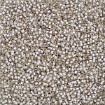 Toho 15/0 PermaFinish Silver Lined Frosted Crystal 8.2g