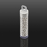 Toho Round Size 15 Metallic Silver Seed Beads 8.2 Grams