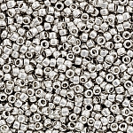 Toho Round Size 15 Metallic Silver Seed Beads 8.2 Grams