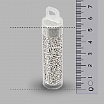 Toho Round Size 15 Metallic Silver Seed Beads 8.2 Grams