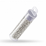 Toho Round Size 15 Metallic Silver Seed Beads 8.2 Grams