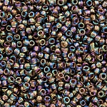 Toho Beads 15/0 Gold Lined Rainbow Black Diamond 8.2g