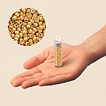 Toho Seed Beads Size 15/0 Metallic 24K Gold Plated 8.2g