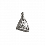 Tibetan Silver Triangular Pendant/Charm Bail 15mm PK1