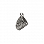 Tibetan Silver Triangular Pendant/Charm Bail 15mm PK1