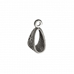 Tibetan Silver Triangular Pendant/Charm Bail 15mm PK1