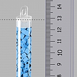 Miyuki Square Beads 4mm Opaque Light Blue Frosted 20g