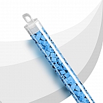 Miyuki Square Beads 4mm Opaque Light Blue Frosted 20g