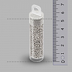 Miyuki Size 15/0 Round Seed Beads Palladium Plated 8.2g Miyuki Size 15/0 Round Seed Beads Palladium Plated 8.2g
