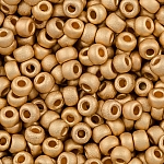 Miyuki Round 8/0 Seed Beads Matte 24K Gold Plated 22g Miyuki Round 8/0 Seed Beads Matte 24K Gold Plated 22g