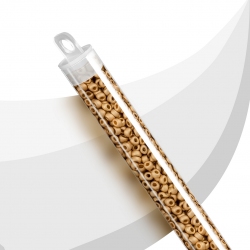 Miyuki Round 8/0 Seed Beads Matte 24K Gold Plated 22g