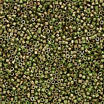 Toho 11/0 Treasures Gilded Marble Green Seed Beads 7.8g