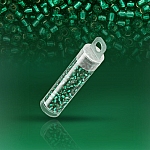 Toho Size 8/0 Seed Beads Silver Lined Dark Peridot 10g