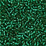 Toho Size 8/0 Seed Beads Silver Lined Dark Peridot 10g