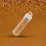 Miyuki Size 15/0 Lined Topaz Yellow AB Seed Beads 8.2g