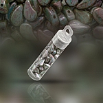 Paisley Duo 8mm Czech Glass Beads Chalk Lazure Blue 8.5g