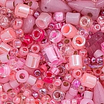 Seed Bead Selection Mix Pink Glass Beads 15g Tube