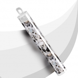 Black/White Seed Bead Selection Glass Beads Mix 15g