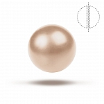 Swarovski 12mm Round Crystal Pearls (5810) Peach PK1