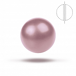 Swarovski 12mm Crystal Pearls (5810) Powder Rose PK1