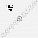Swarovski 10mm Crystal Pearl Beads 5810 Light Grey PK1