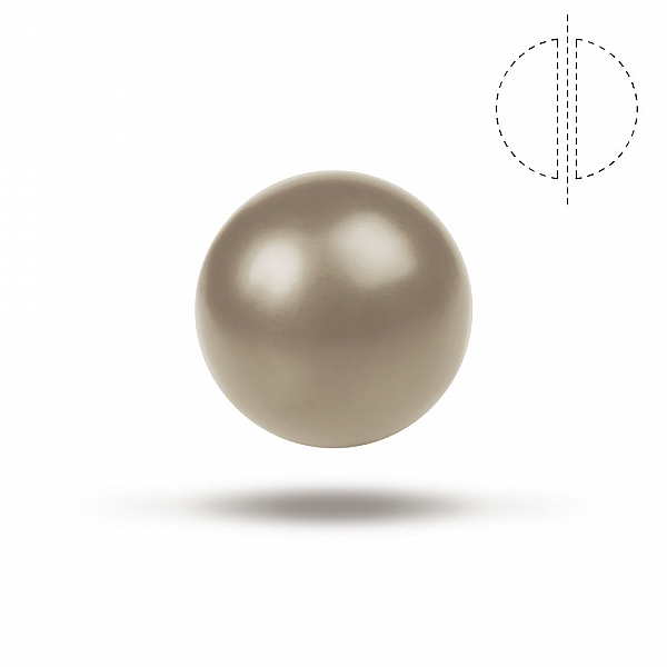 Swarovski 10mm Crystal Pearl Bead Platinum 5810 - PK1