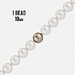 Swarovski 10mm Crystal Pearl Bead Platinum 5810 - PK1