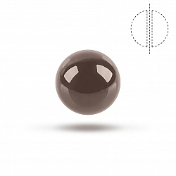 8mm Swarovski Round Crystal Pearl Bead 5810 Brown PK1