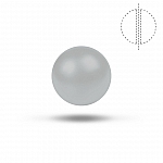 8mm Swarovski Crystal Pearl Bead 5810 Pastel Grey PK1