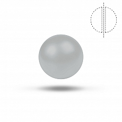 8mm Swarovski Crystal Pearl Bead 5810 Pastel Grey PK1