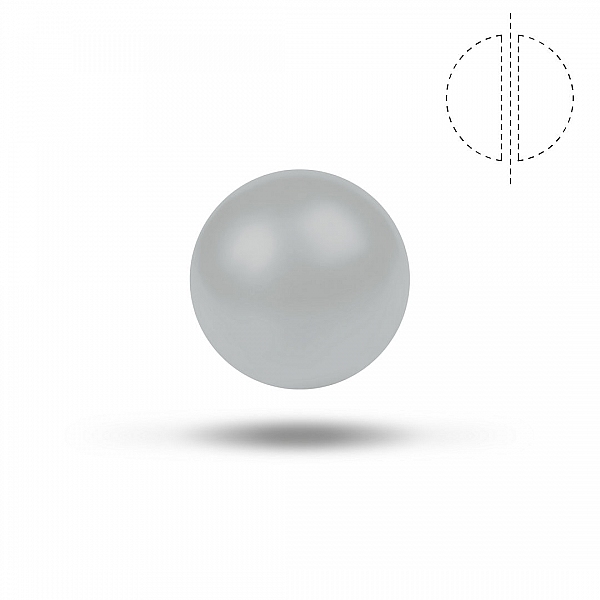8mm Swarovski Crystal Pearl Bead 5810 Pastel Grey PK1