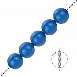 Swarovski Crystal Glass Pearls 5810 Lapis (6mm) PK5