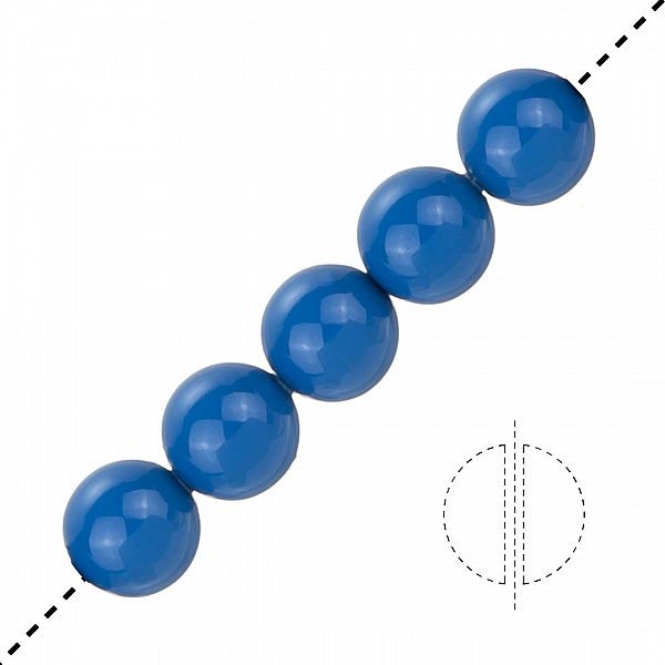Swarovski Crystal Glass Pearls 5810 Lapis (6mm) PK5
